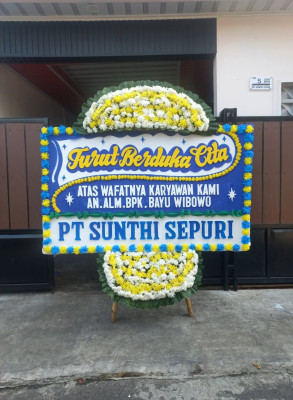 Papan Bunga Duka di Tebing Tinggi Kota