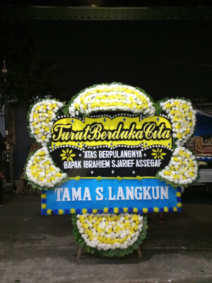 Papan Bunga Duka di Tebing Tinggi Kota